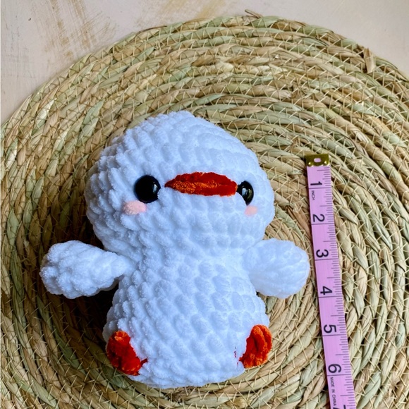 Dolly the Duck- Handmade Crochet Stuffed Toy - Picture 2 of 4